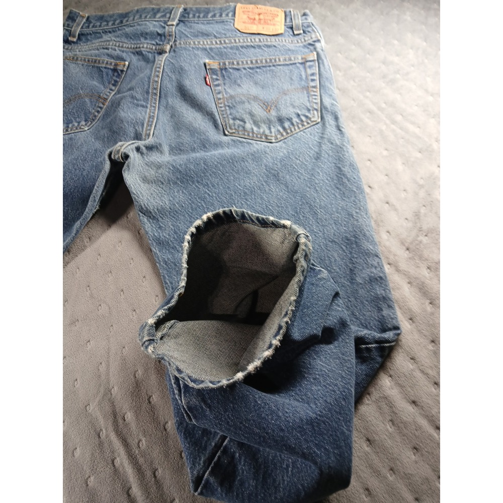 🔥 VINTAGE Levi's 517 Bootcut Jeans Men's 36x32l Medium Wash 100% Cotton Cowboy! - Picture 13 of 13